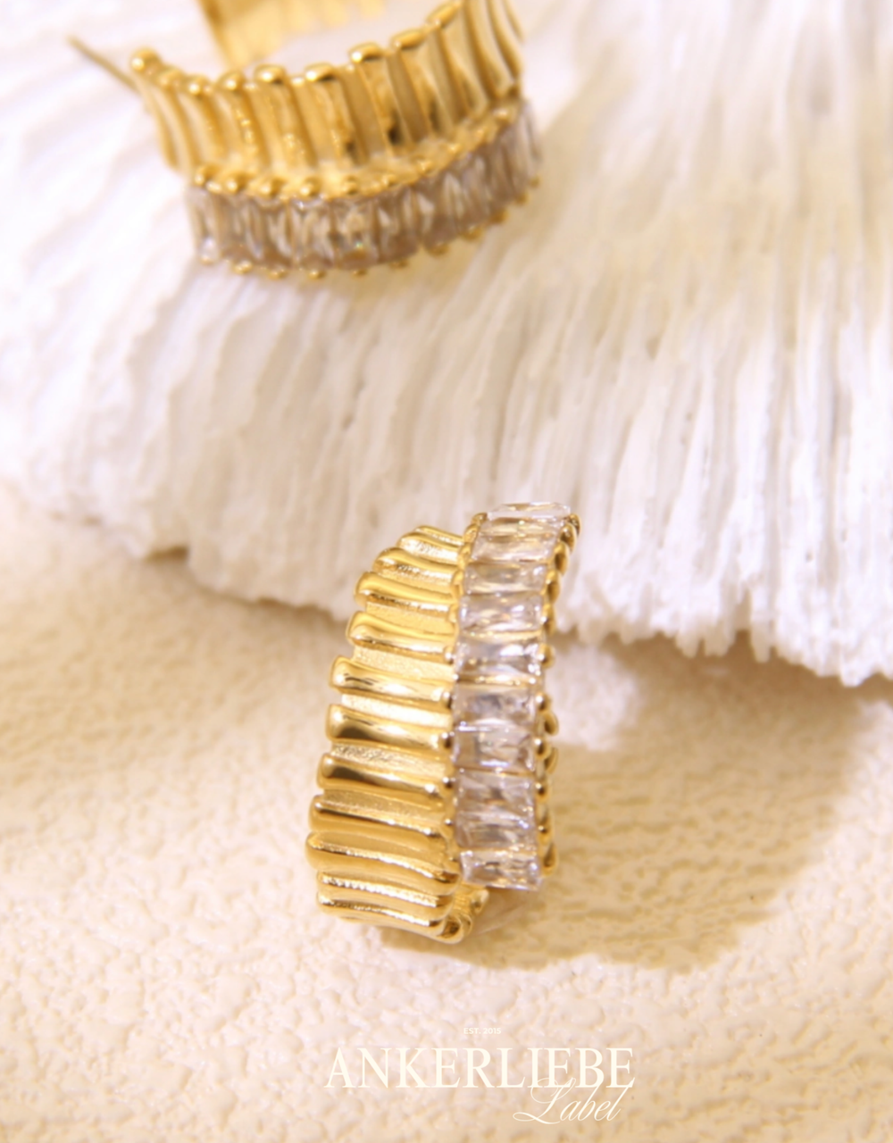 statement hoops | doppelreihig mit glitzerdetails