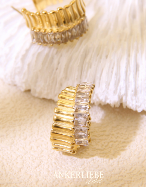 statement hoops | doppelreihig mit glitzerdetails