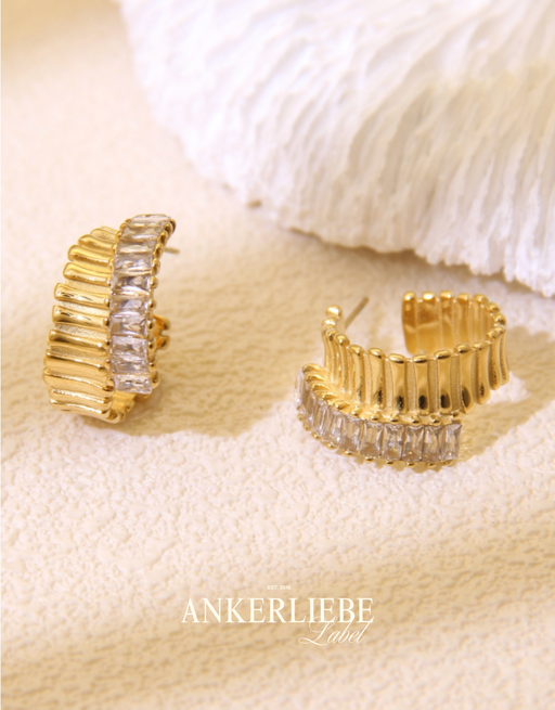 statement hoops | doppelreihig mit glitzerdetails