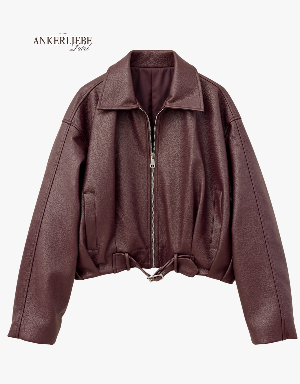 the statement jacket | oversized ballon | burgund