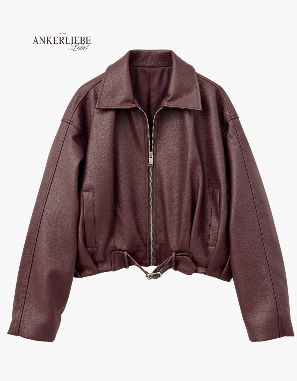 the statement jacket | oversized ballon | burgund