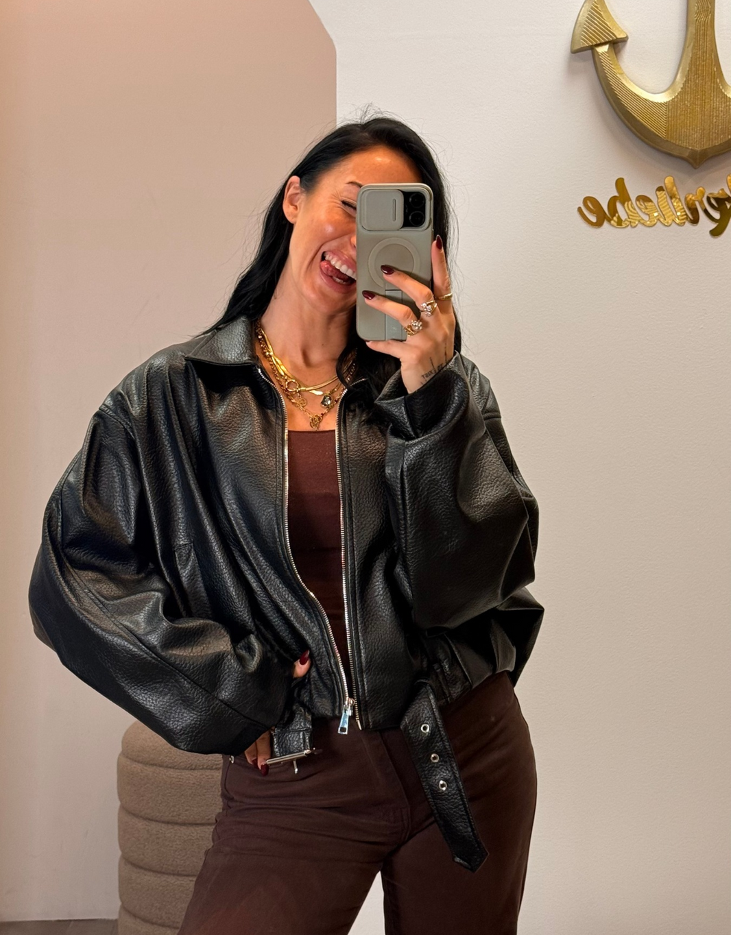 image the statement jacket | oversized ballon | schwarz