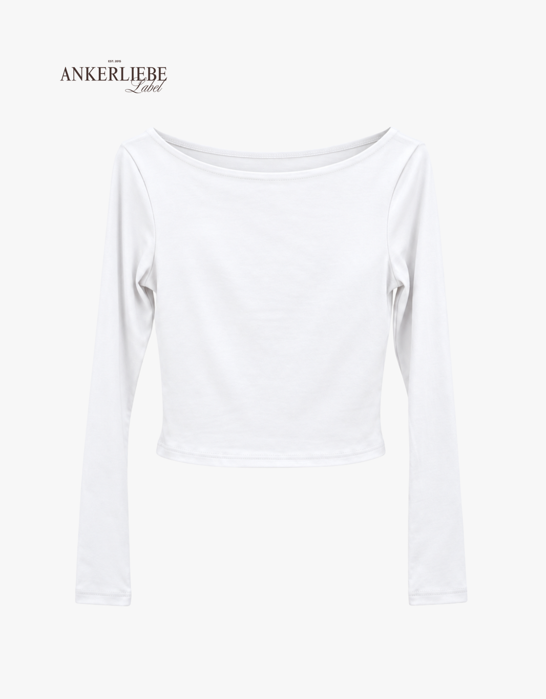 longsleeve crop shirt | weiß
