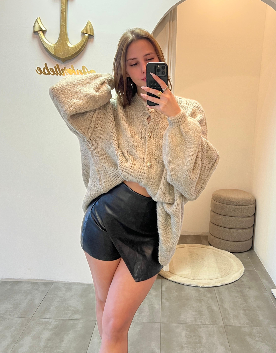 image skort | lederlook