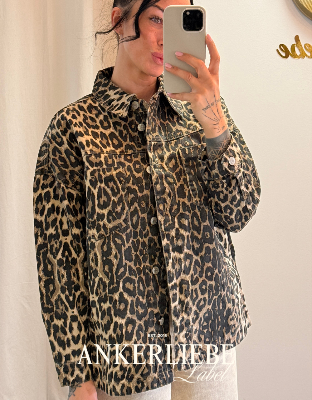oversized jeanshemd | leo