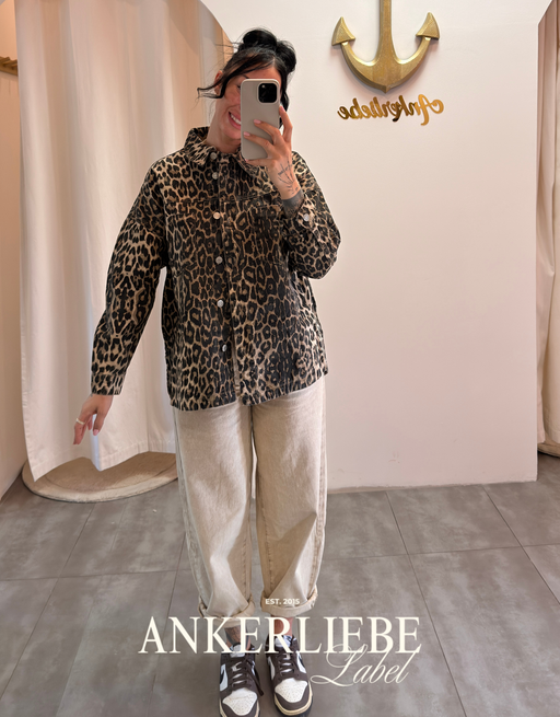 oversized jeanshemd | leo
