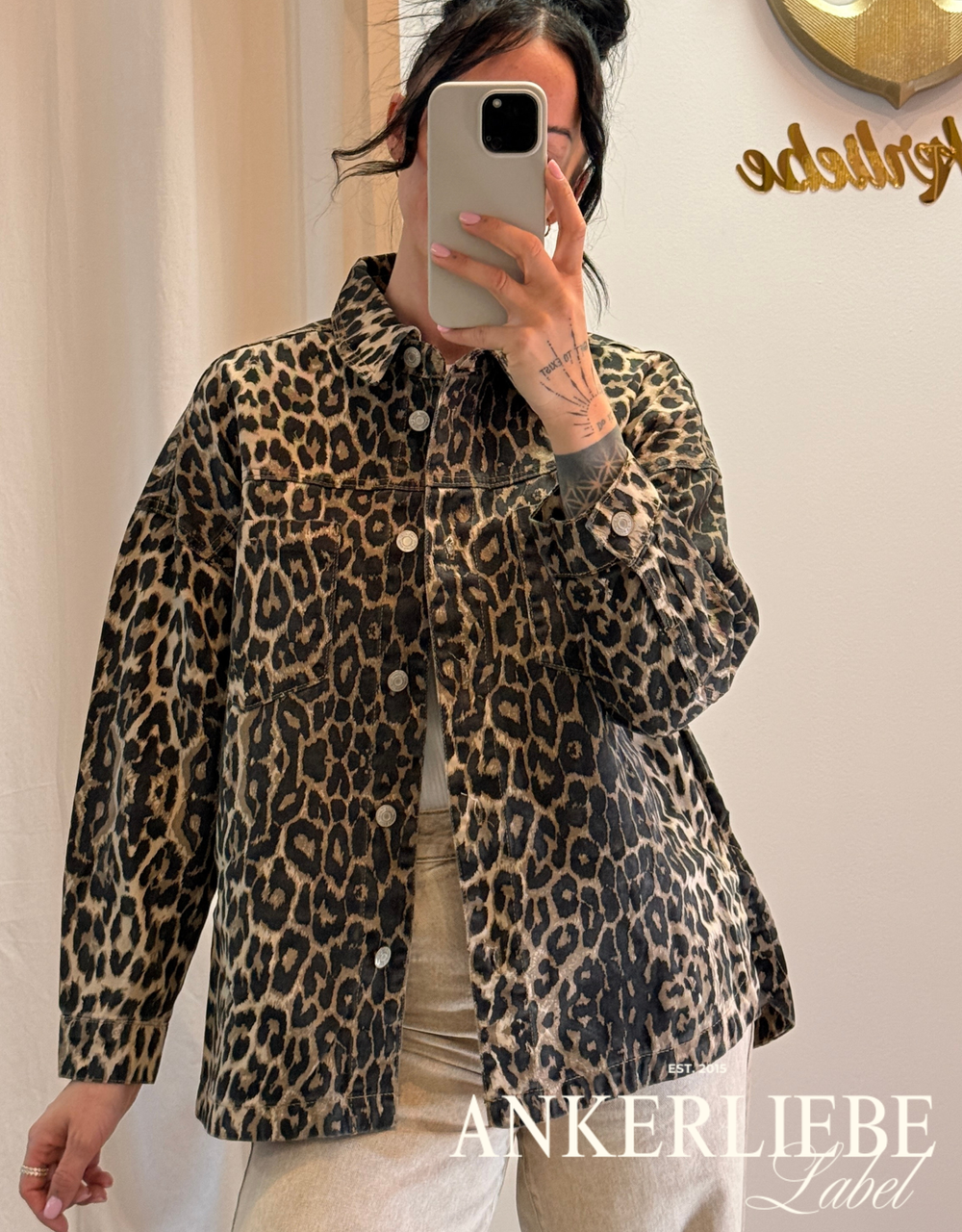 oversized jeanshemd | leo