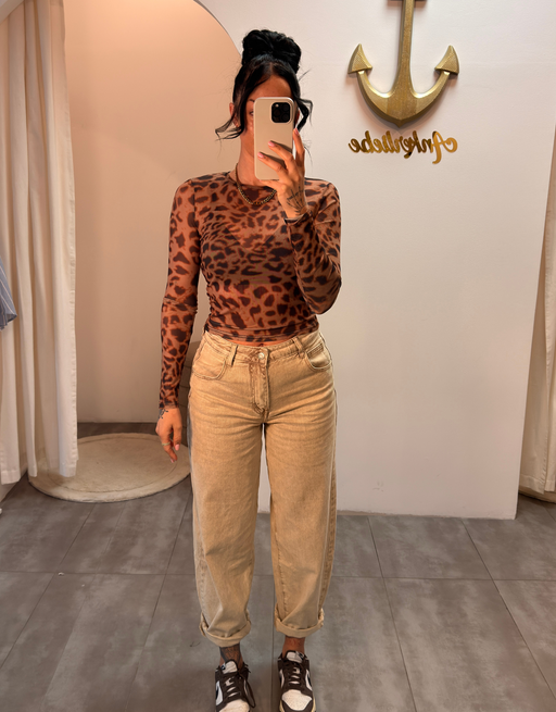 mesh-shirt leo | langarm