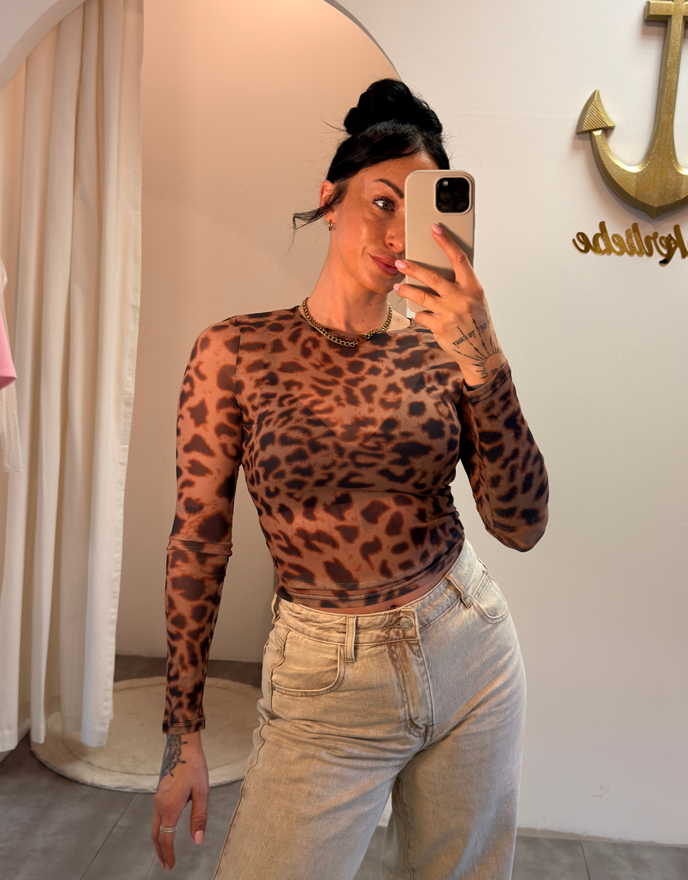 mesh-shirt leo | langarm