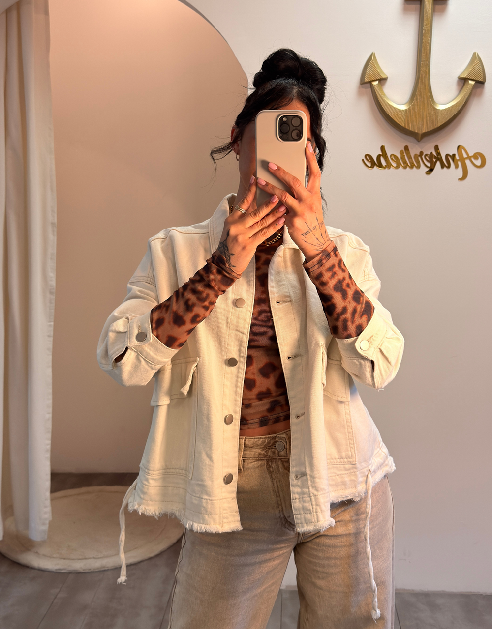 mesh-shirt leo | langarm