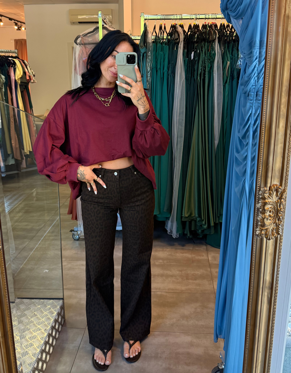 wide leg leo chocolate | soft denim