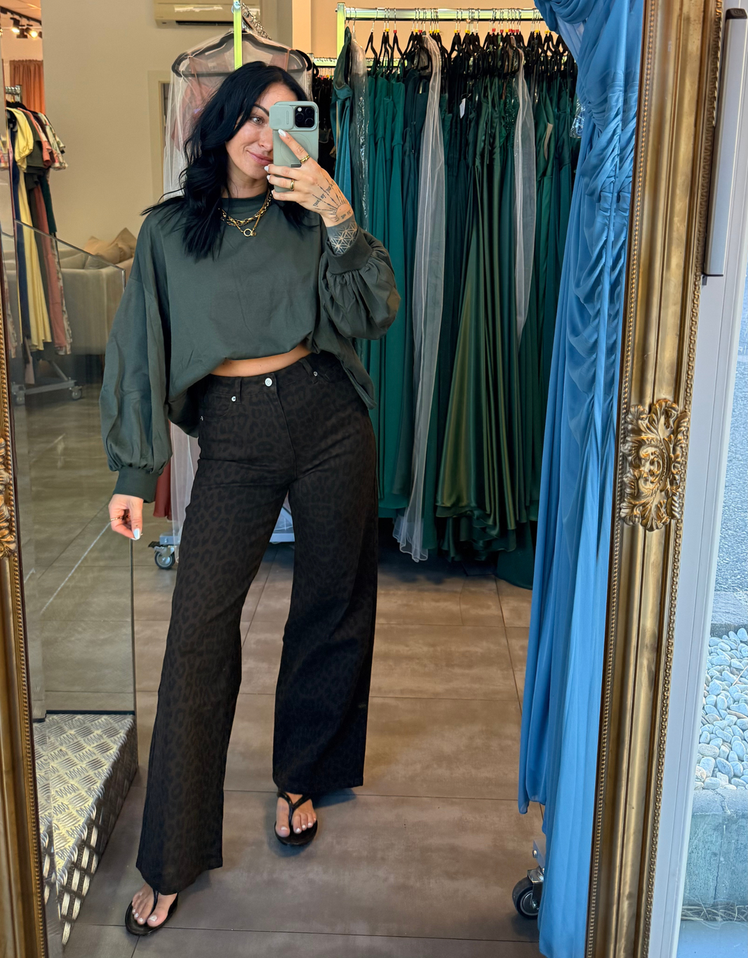 wide leg leo chocolate | soft denim