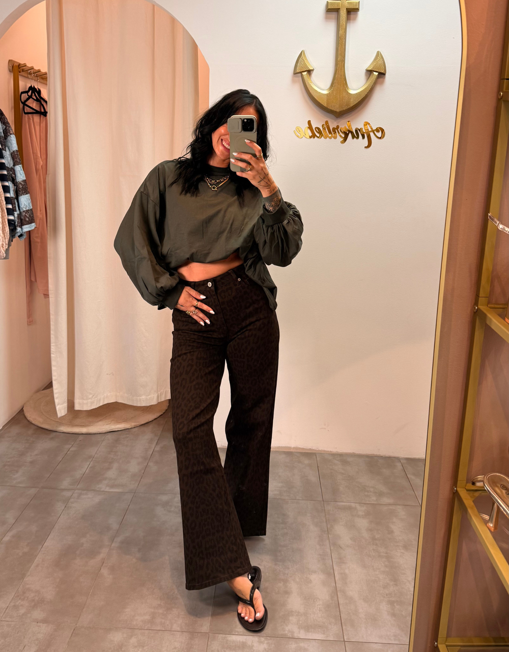 wide leg leo chocolate | soft denim