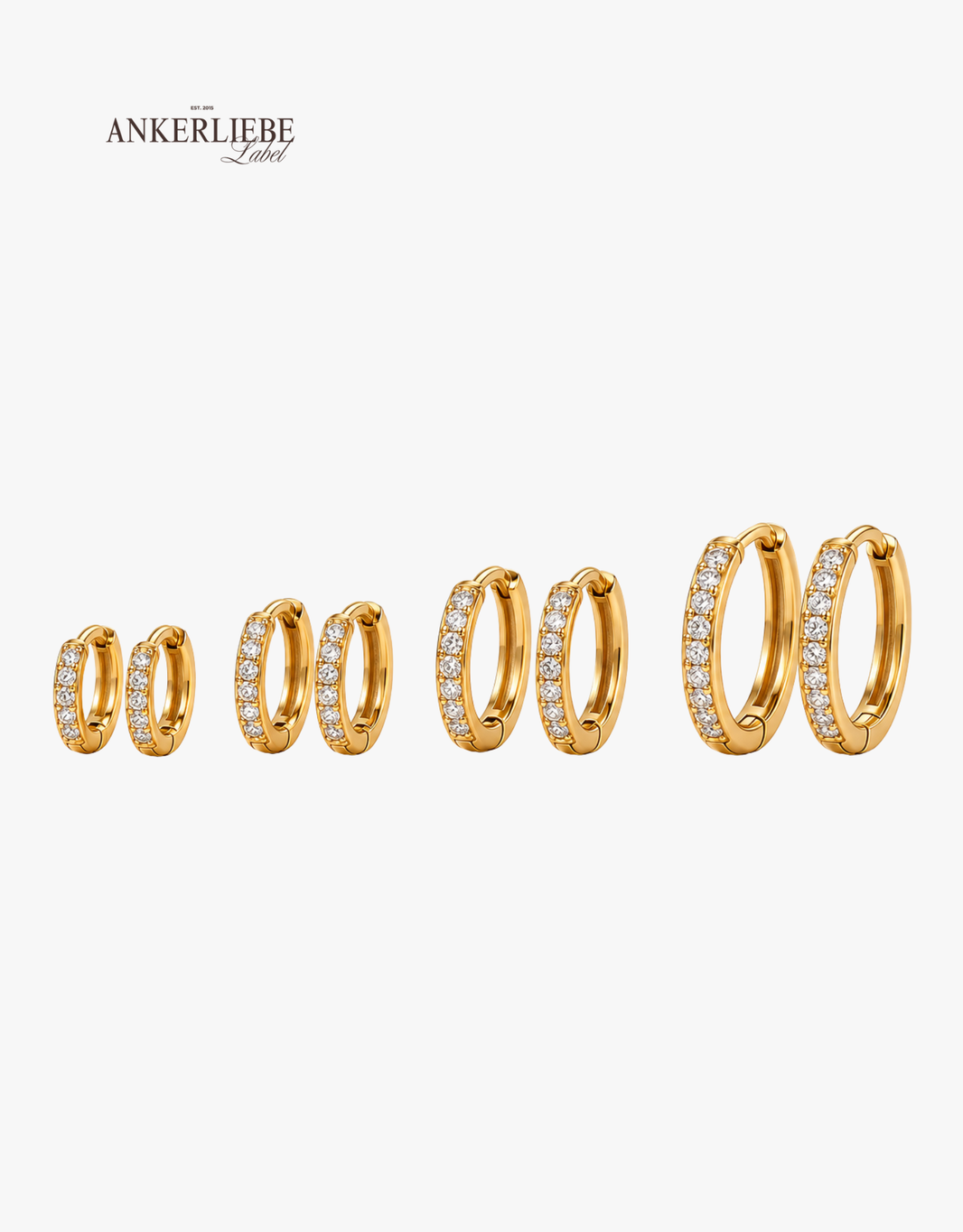 sparkle huggie kreole | silber oder gold