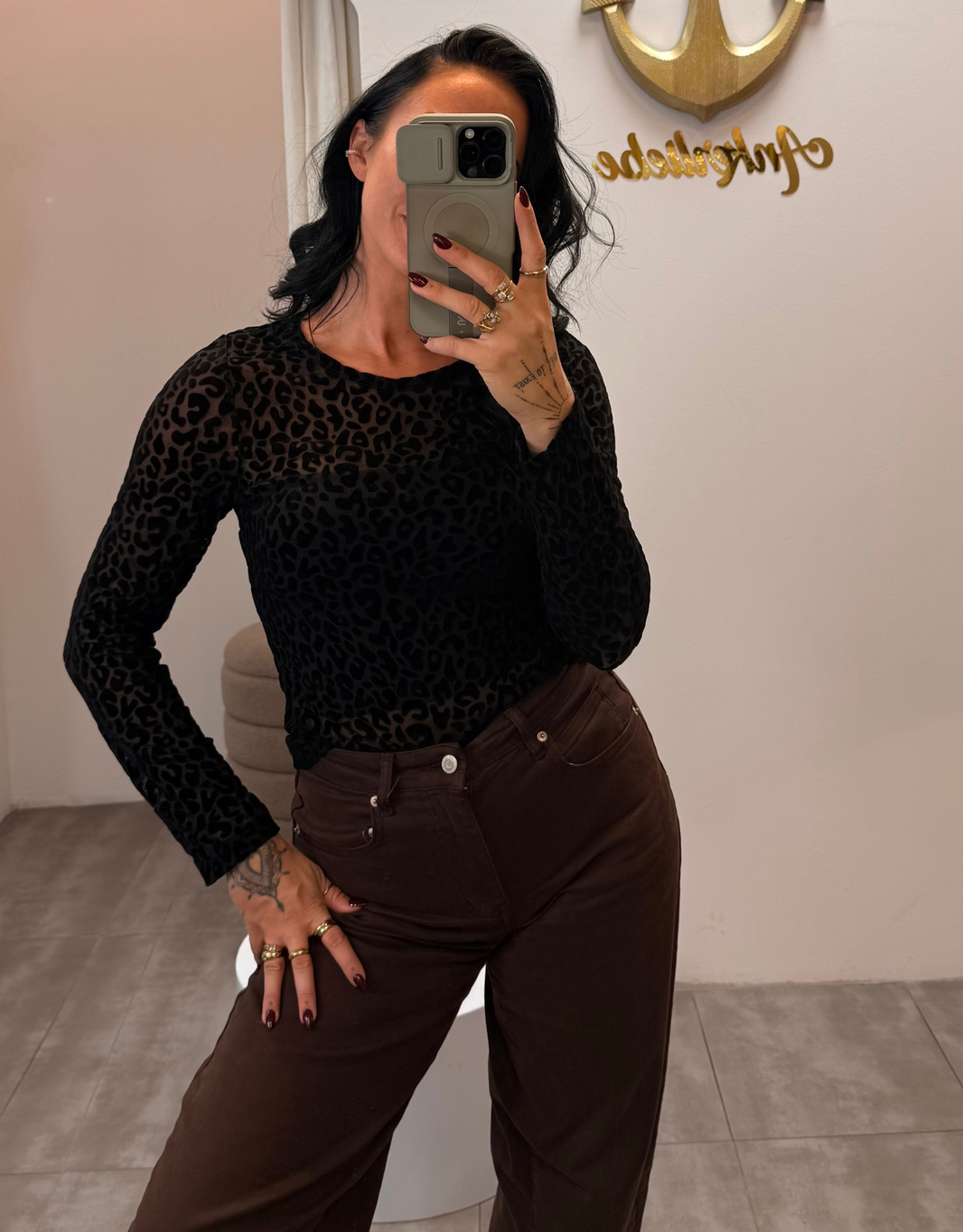 image leo mesh longsleeve | schwarz