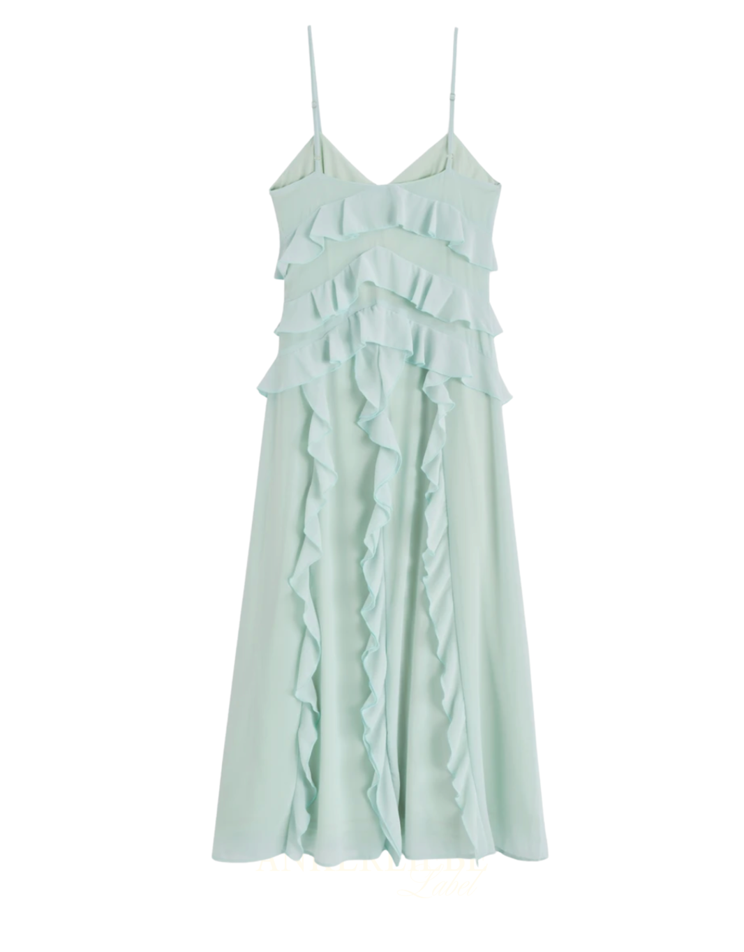 image midi kleid rüschen | mint