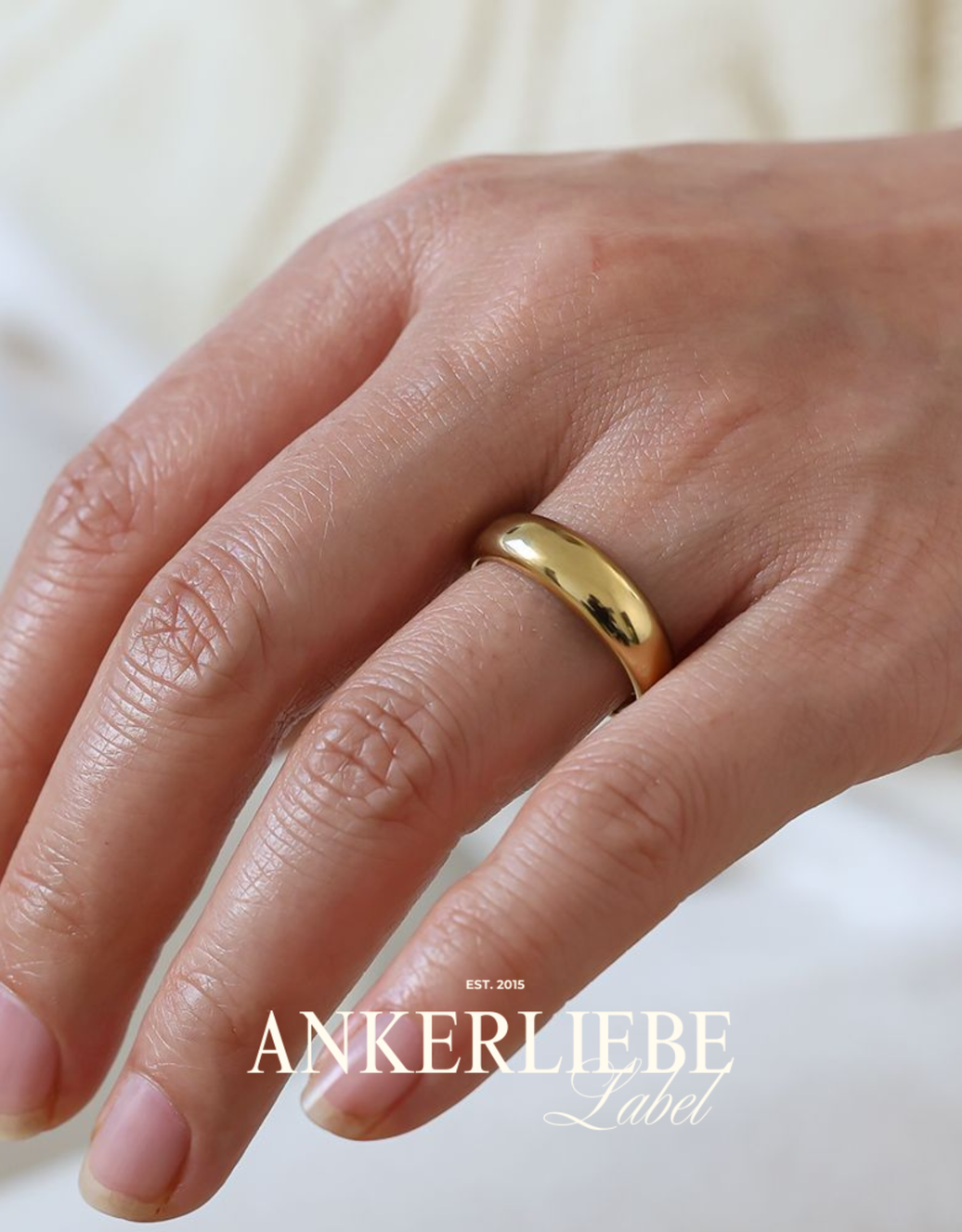 minimalistischer statementring | gold