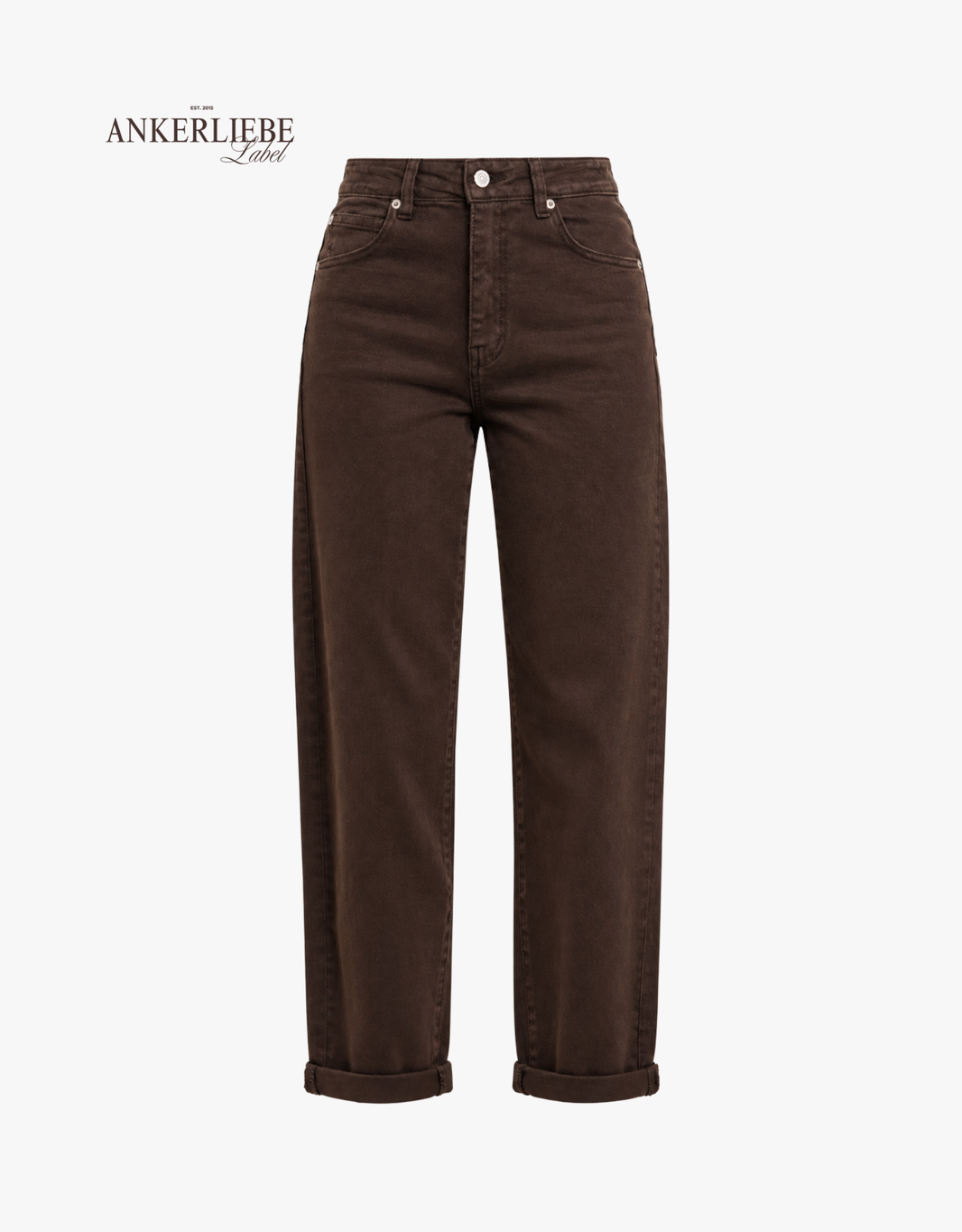 mom jean choco | soft denim