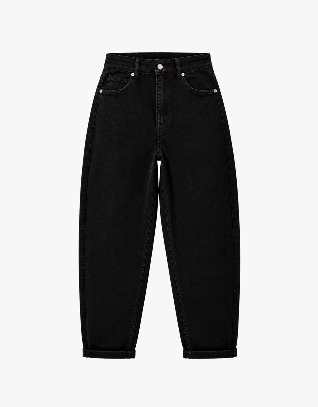 mom jean perfect black | soft denim