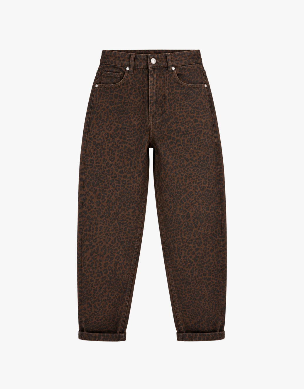 mom jean leo choco | soft denim