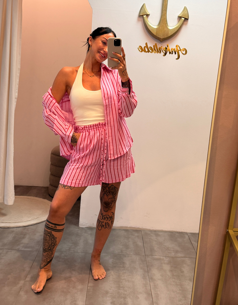 musselin short | rouge