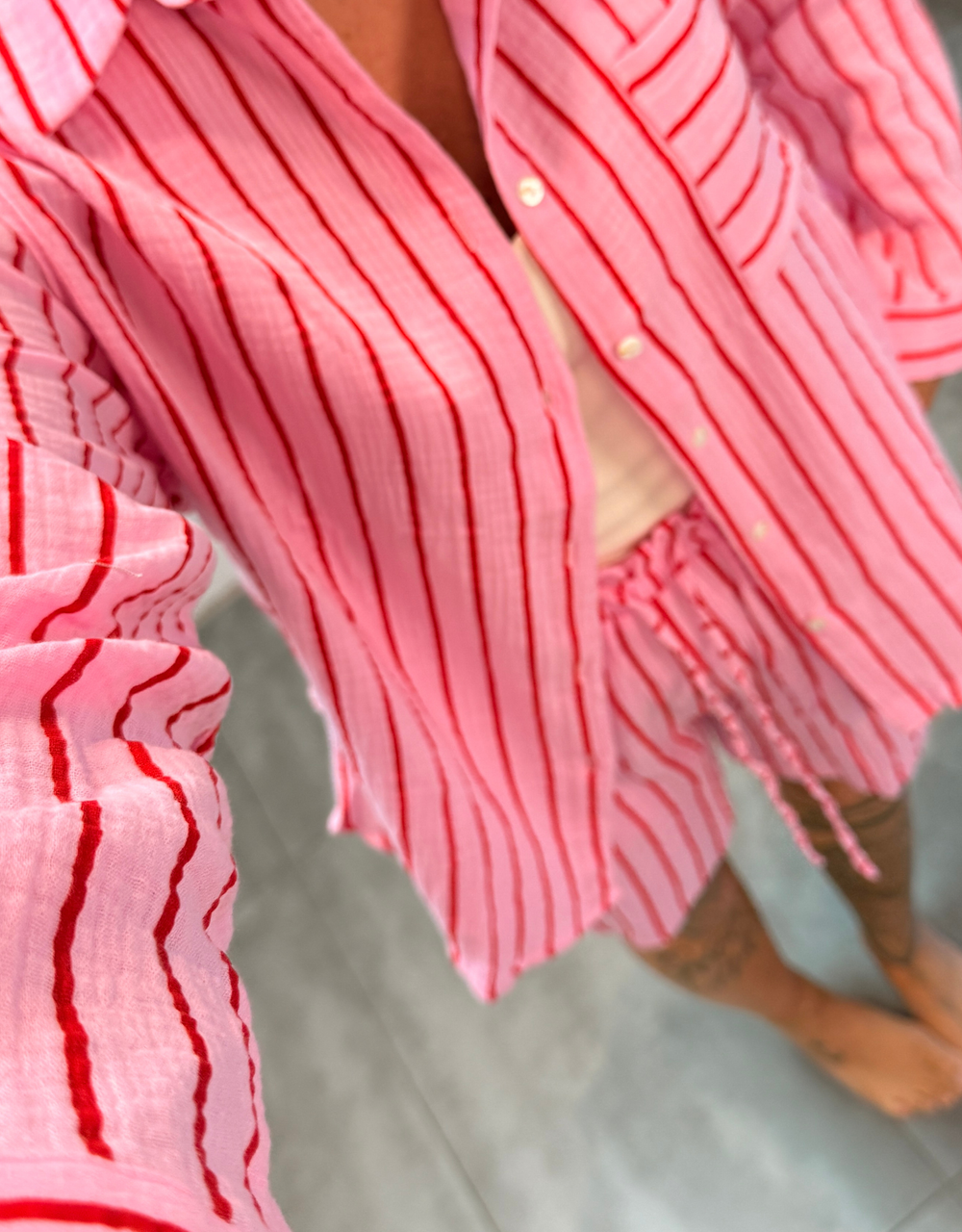 musselin short | rouge