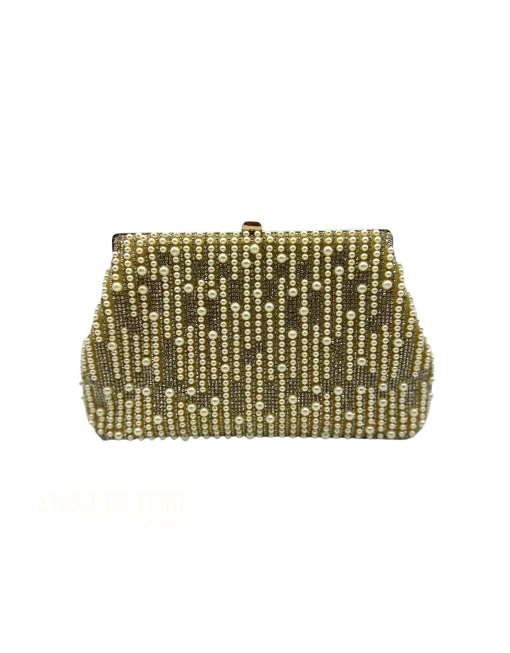 perlen clutch | gold