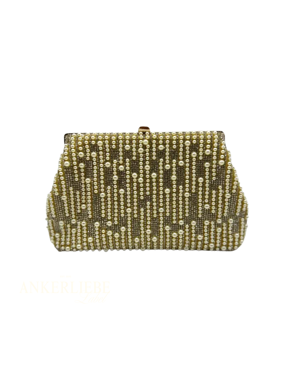 perlen clutch | gold