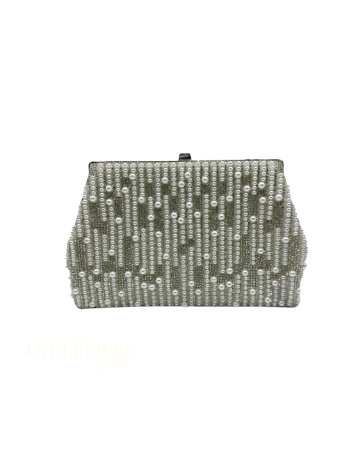 perlen clutch | gold