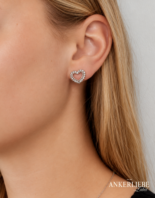 sparkling heart | ohrstecker