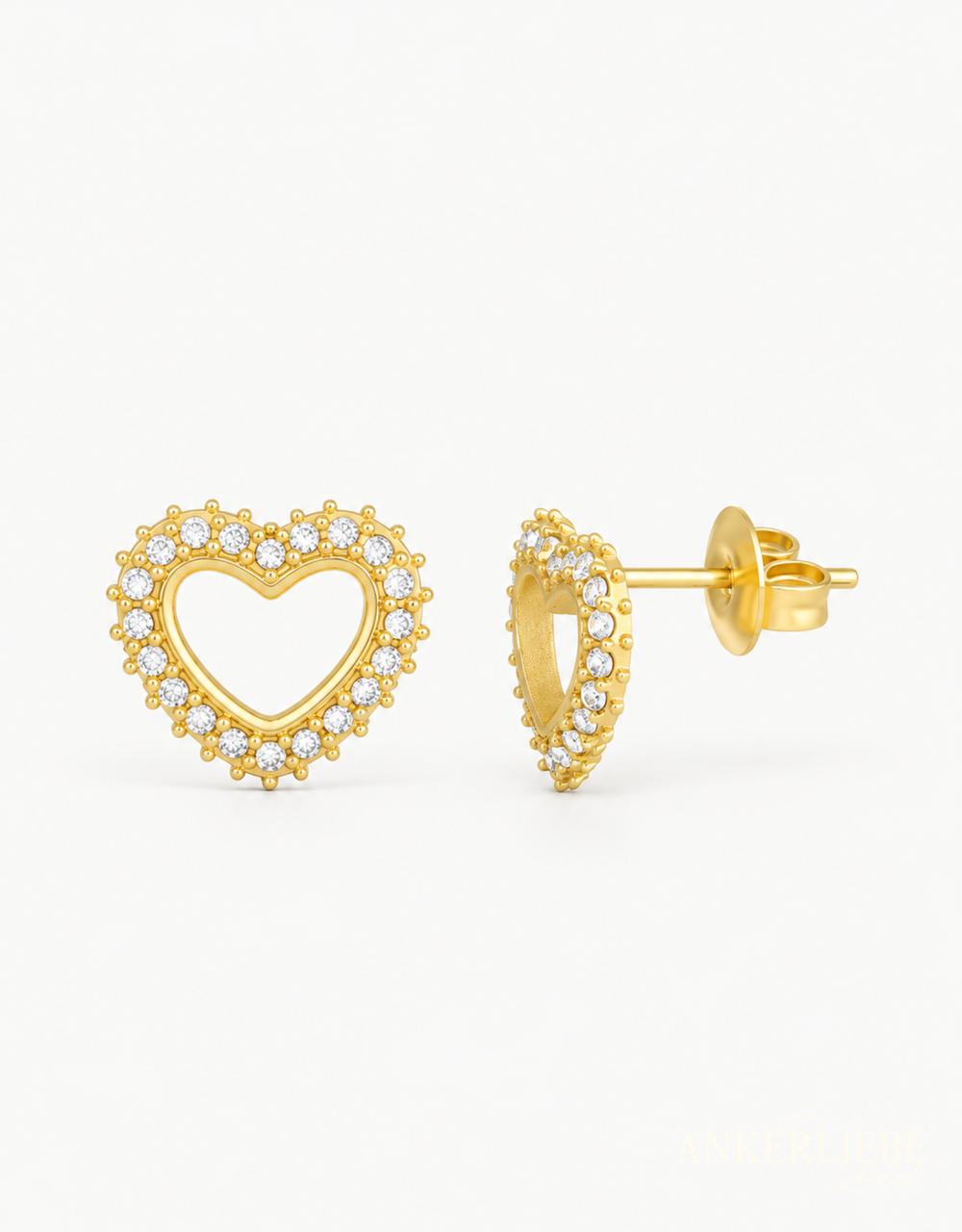 sparkling heart | ohrstecker