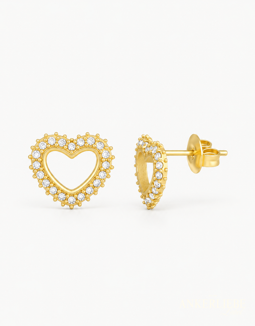 sparkling heart | ohrstecker