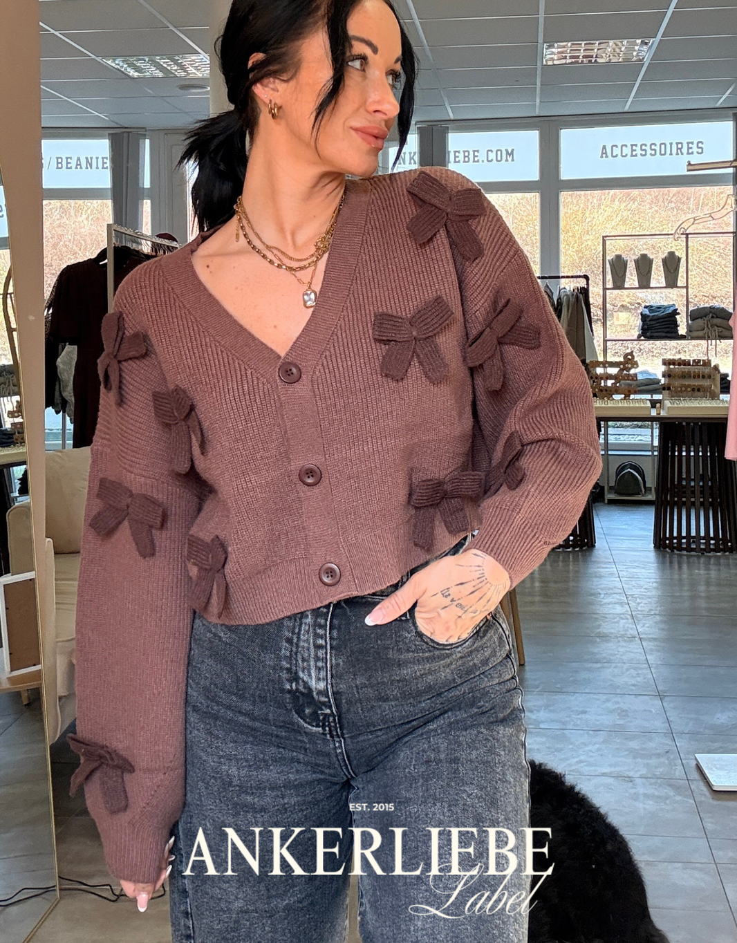 image sweet bow weste cropped | braun