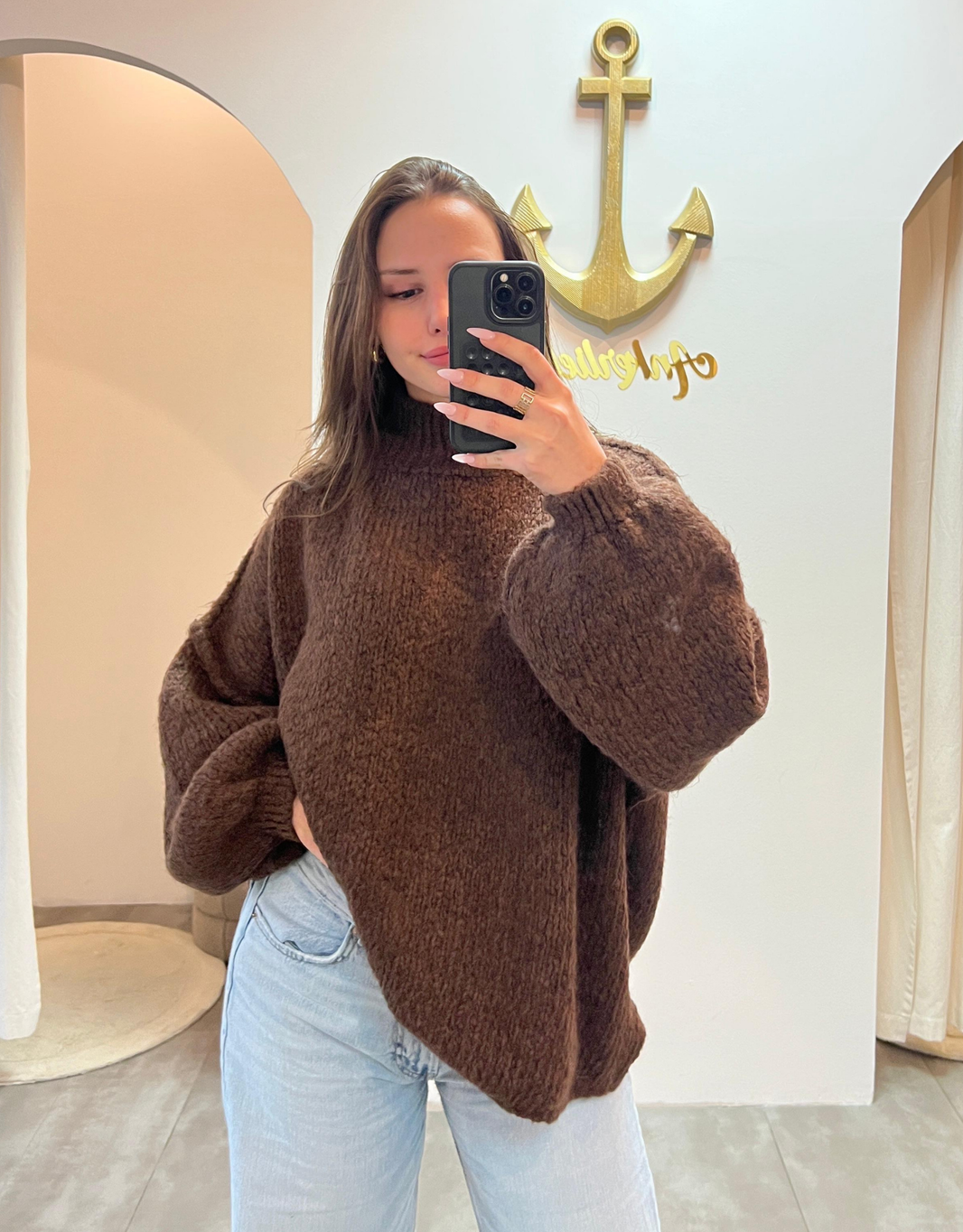 image Oversize Statement Pullover | dunkelbraun