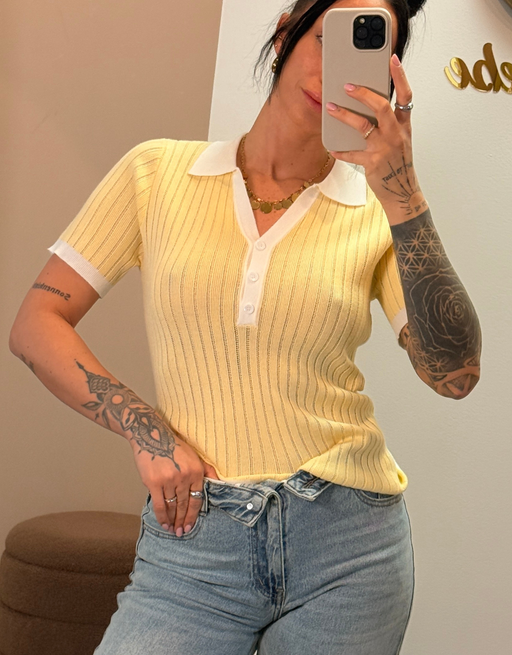 Poloshirt | butter yellow