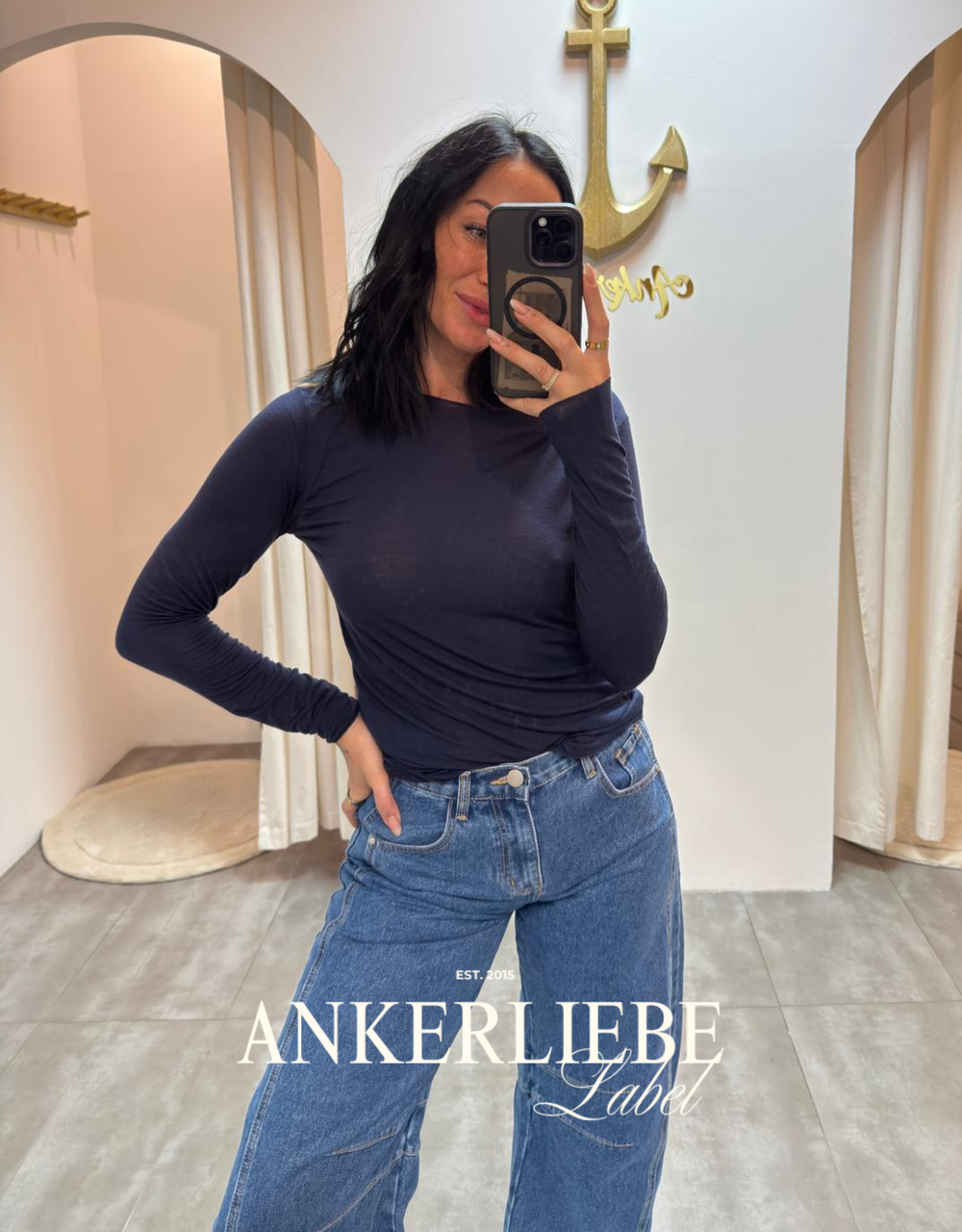 soft cashmere langarmshirt | einfarbig