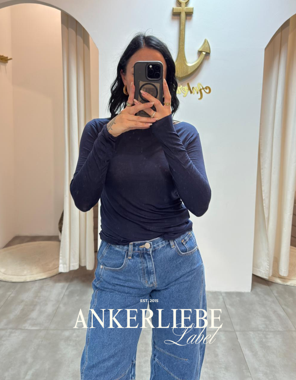 soft cashmere langarmshirt | einfarbig