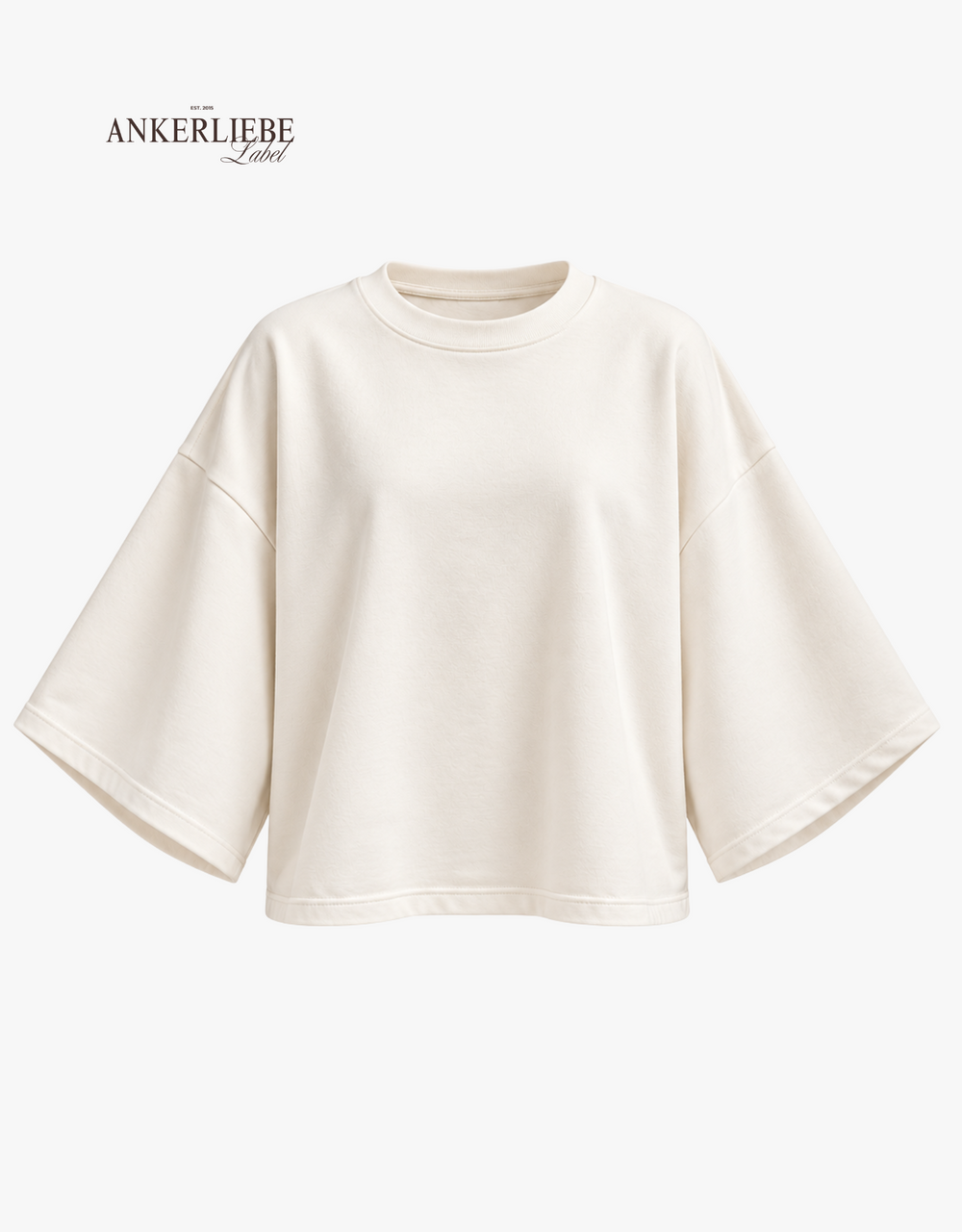 cotton perfect crop shirt | oversized | ecru