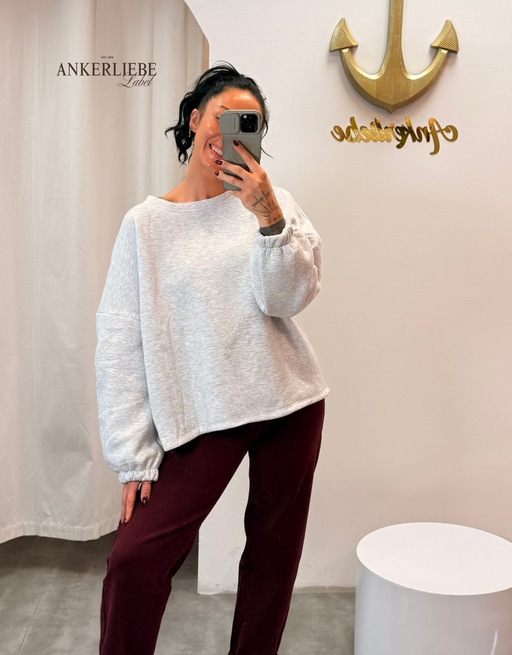 good vibes sweater | grau