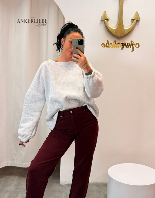 good vibes sweater | grau