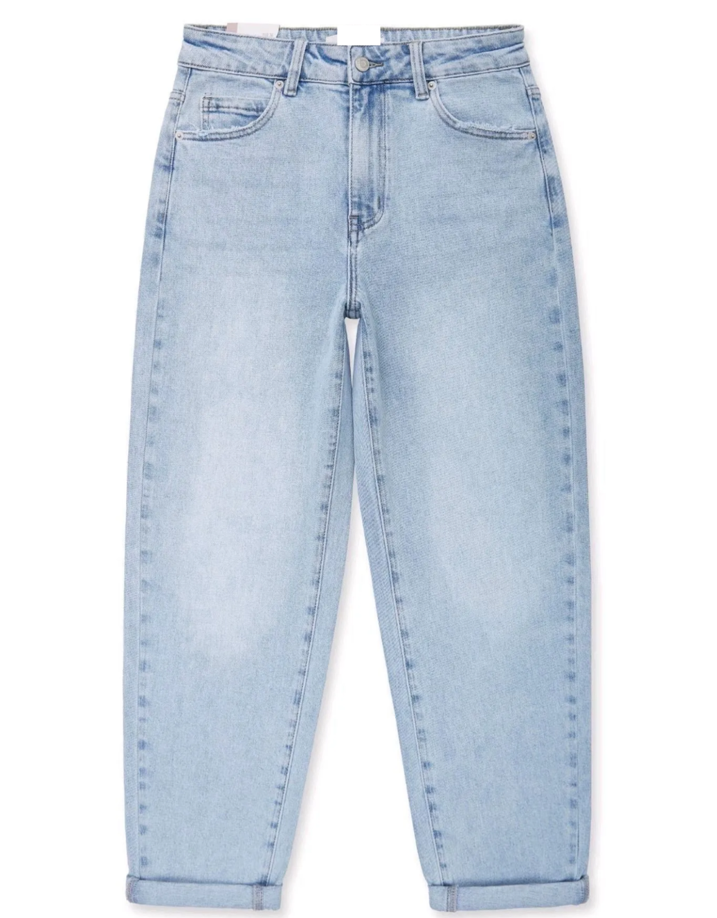 mom jean | perfect blue
