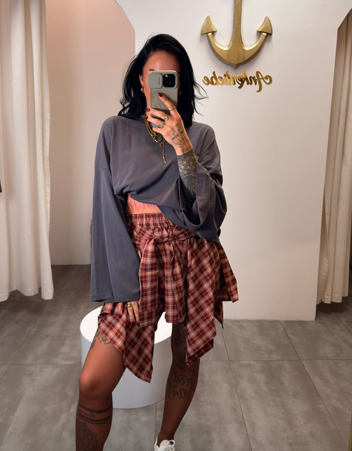the effortless one | oversized longsleeve | anthrazit