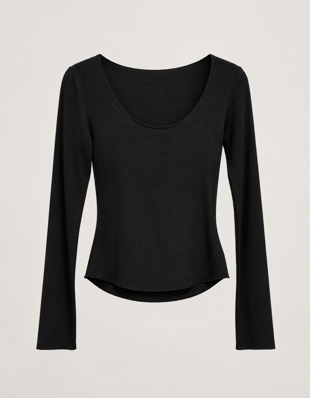 the everyday fit | rundhals longsleeve | schwarz