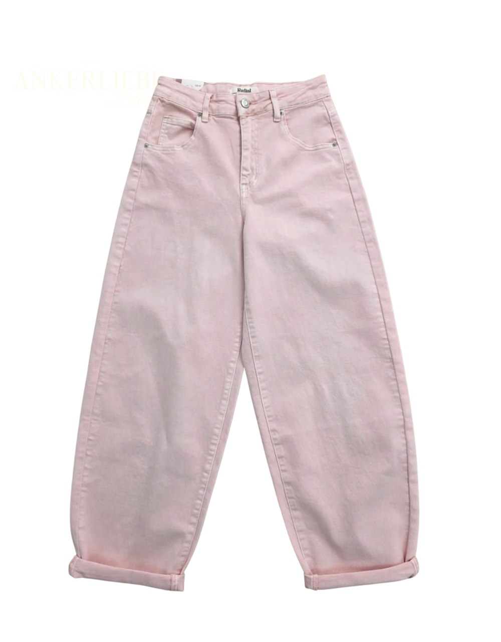 soft denim ballon jean | rosa