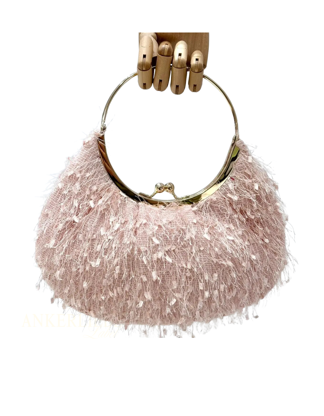 halbmond tasche | rosa