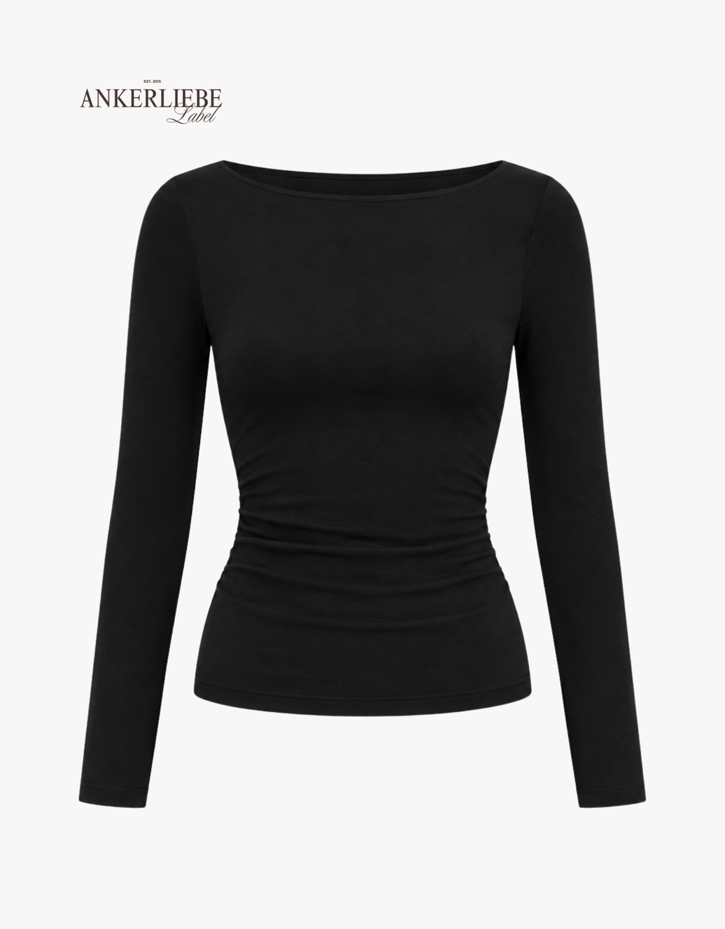 supersoft langarm shirt  | schwarz