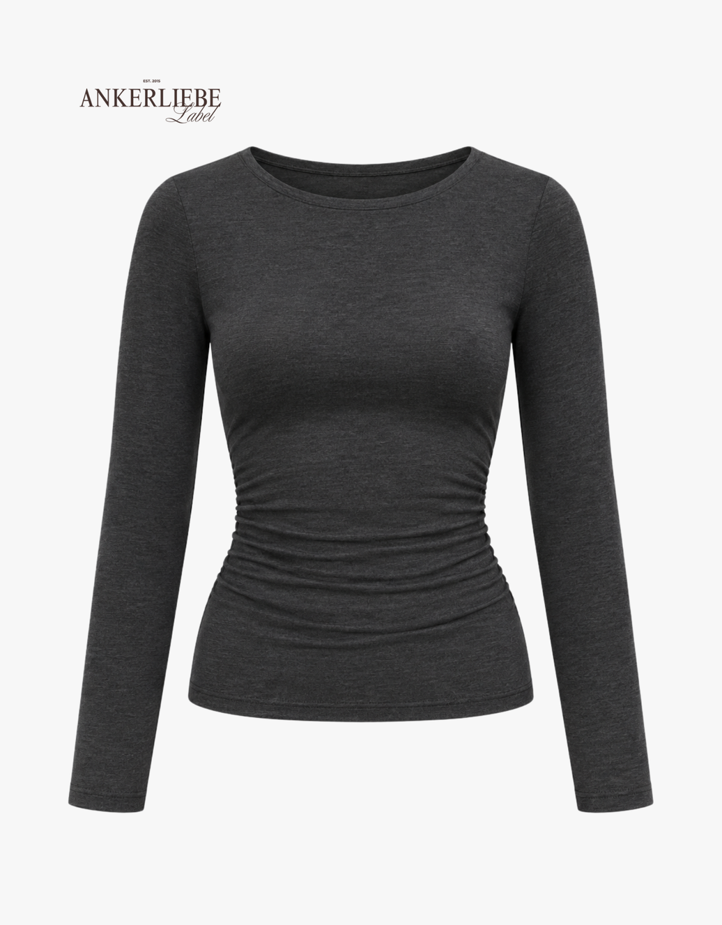 supersoft langarm shirt  | anthrazit