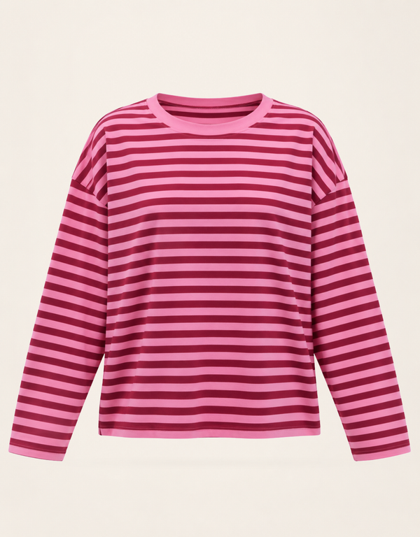 gestreiftes oversized longsleeve | candy