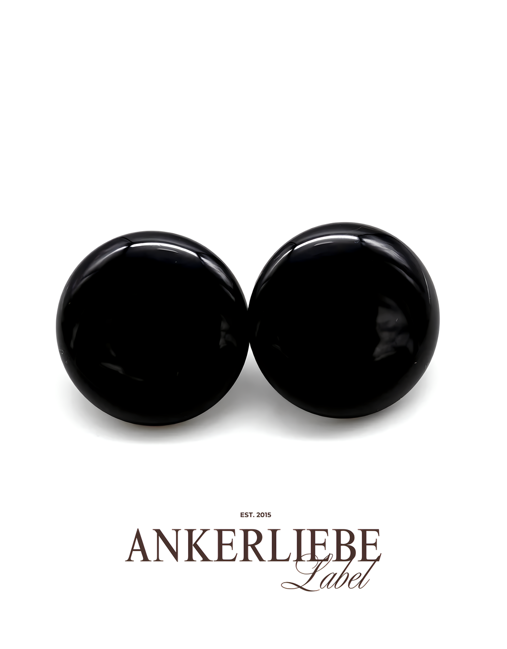 stecker/clips schwarz glanz kuppelig