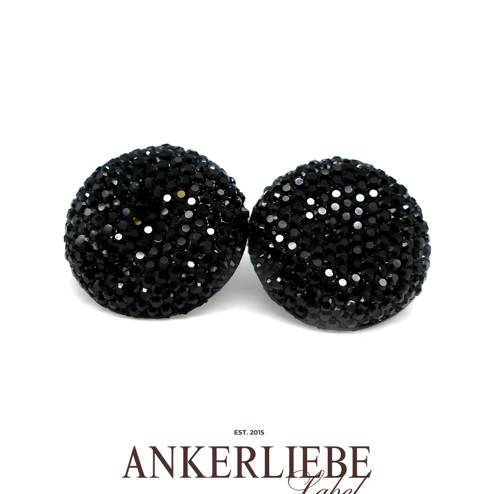 clips schwarz glitzer